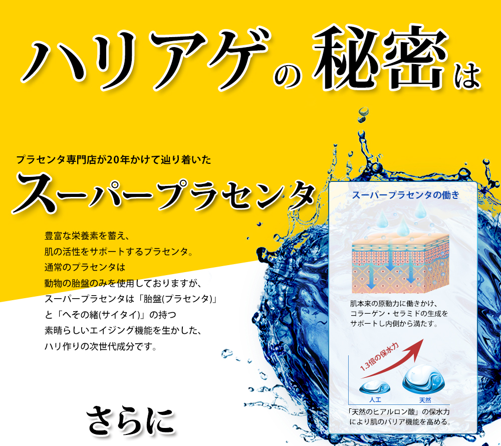 ハリアゲの秘密はスーパープラセンタ