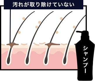 汚れが取り除けていない