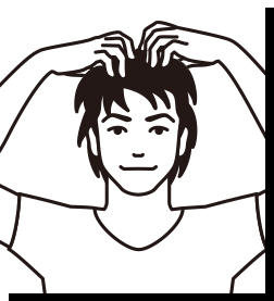 STEP1：スカルプショットを適量プッシュし、マッサージしながら汚れを落とします